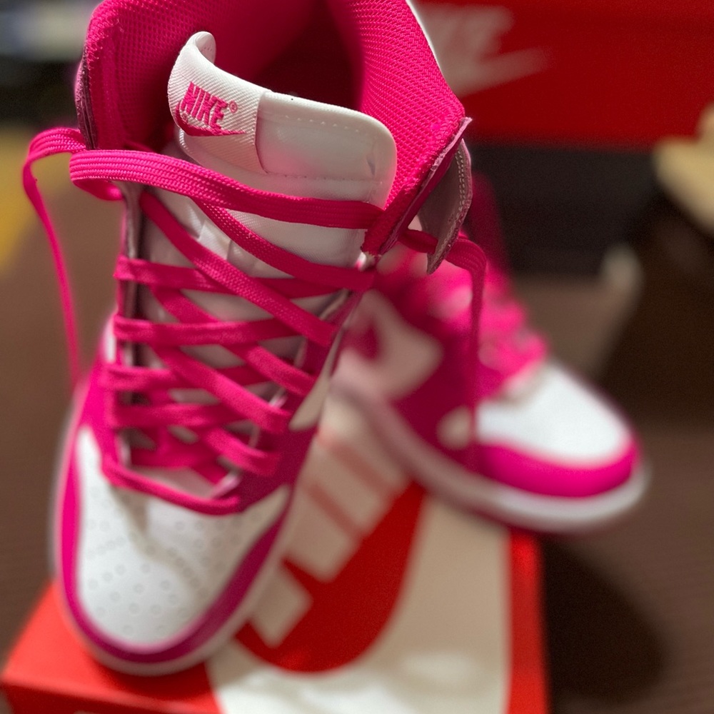 Size 7.5 Prime Pink Nike Dunk High